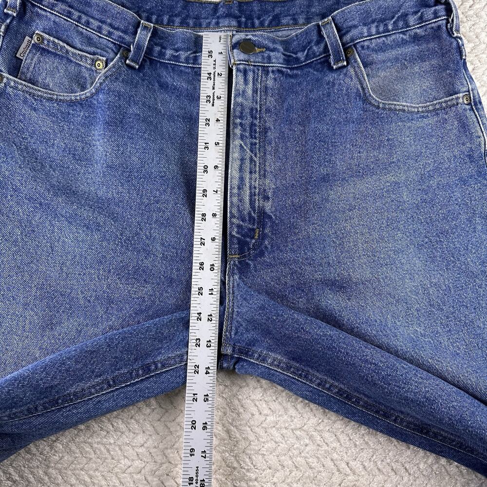 CARHARTT‎ Relaxed Fit Jeans Men's 40x30 Medium Wash Workwear 100% Cotton Denim - Picture 4 of 16